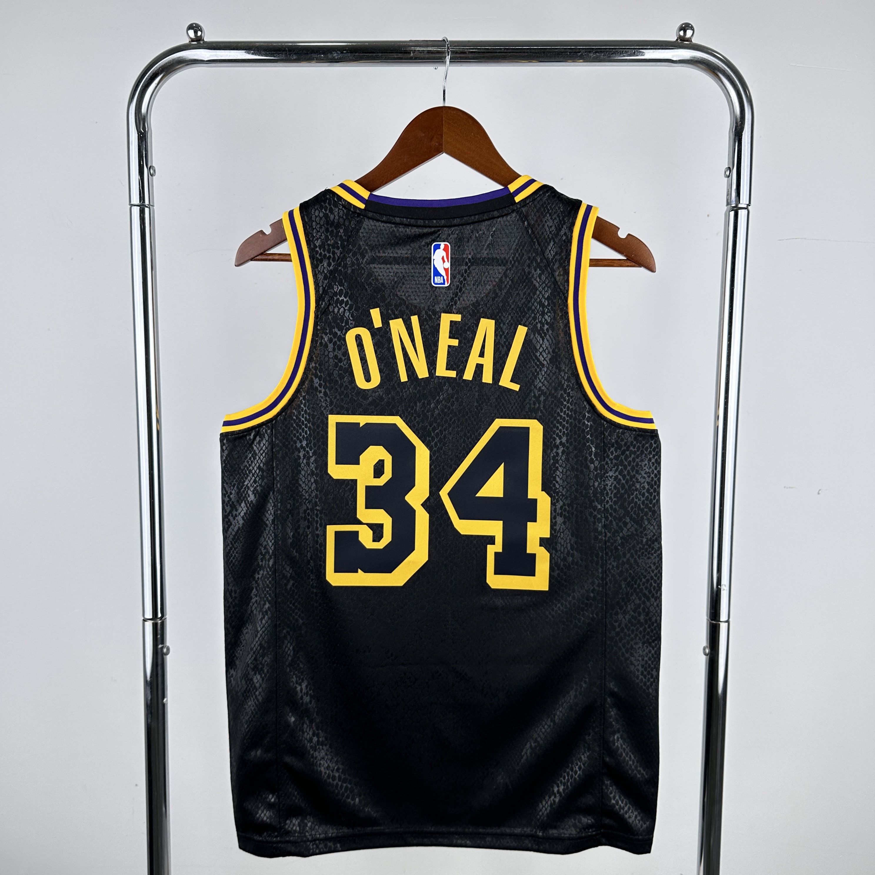 Men Los Angeles Lakers #34 Oneal Stitched Black Nike NBA 2024 Jersey